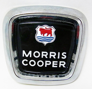 60'S MORRIS MINI COOPER MK2 ORIGINAL FRONT EMBLEM & BEZEL