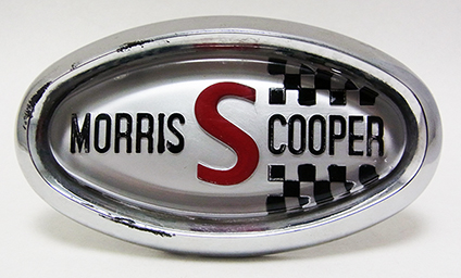 60'S MORRIS COOPER-S MK2 ORIGINAL FRONT EMBLEM & BEZEL（デッド